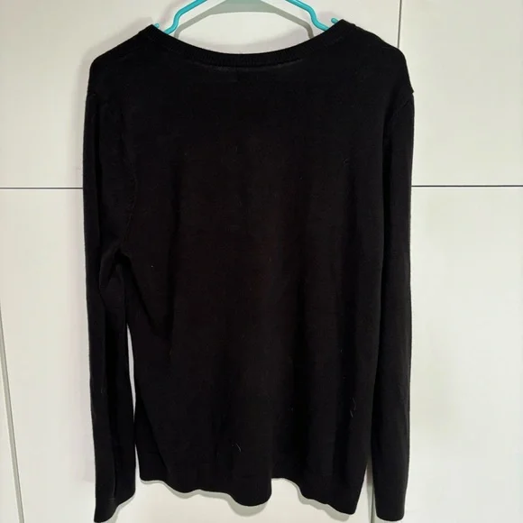 Croft & Barrow Womens Cardigan Buttons Black Sweater XL - Picture 3 of 7